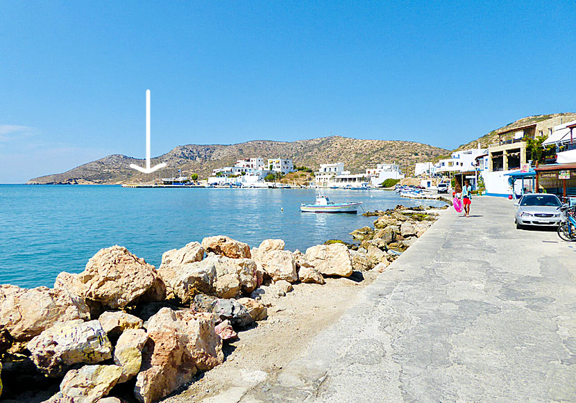 From the port of Lipsi, it is walking distance to the village and the beaches.
