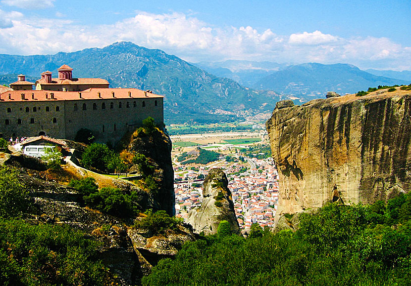 Agias Triadas Monastery in Meteora where the James Bond movie For Your Eyes Only was filmed.