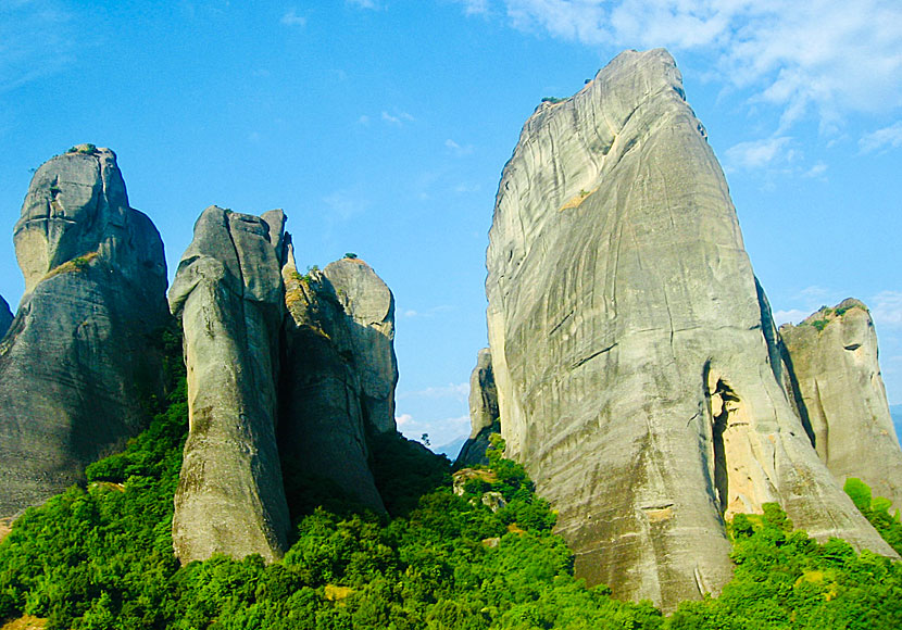 The Monastery mountains in Meteora near Kalabaka and Kastraki in Greece.