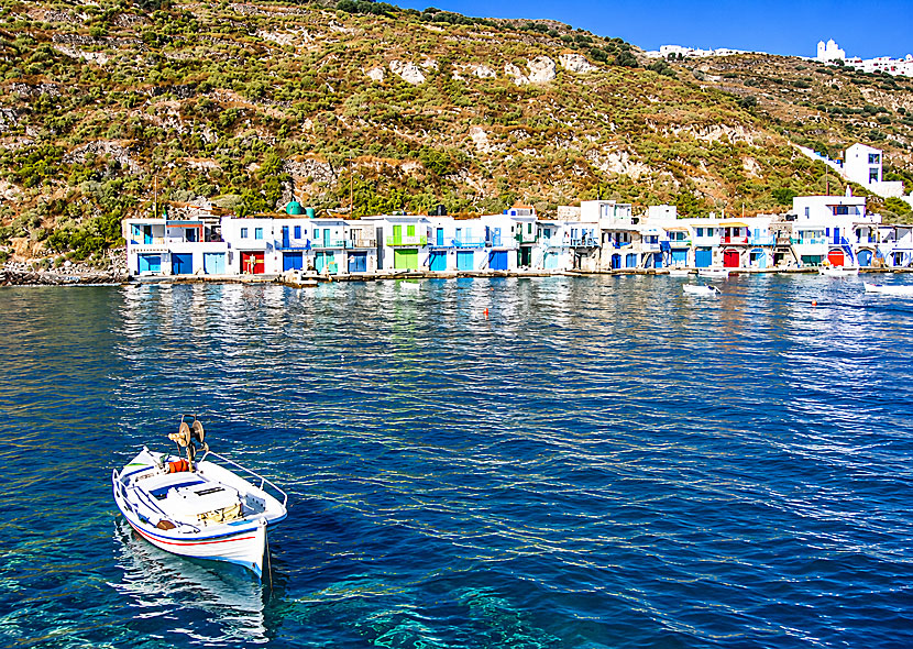 I think Klima is at its most beautiful when viewed from the sea, which you can do by joining a boat excursion around Milos.