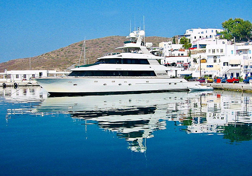 The port in Adamas. Milos.