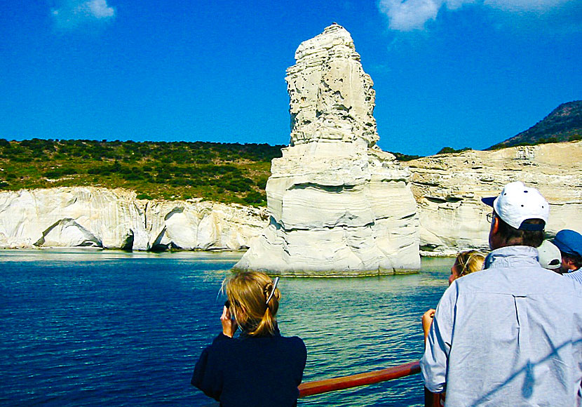 Excursion boat around Milos.