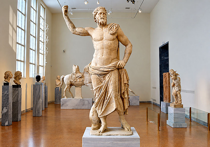 The statue of Poseidon of Milos was found in Klima in 1877.