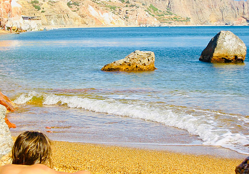 Hike to the stunning beaches of Milos.