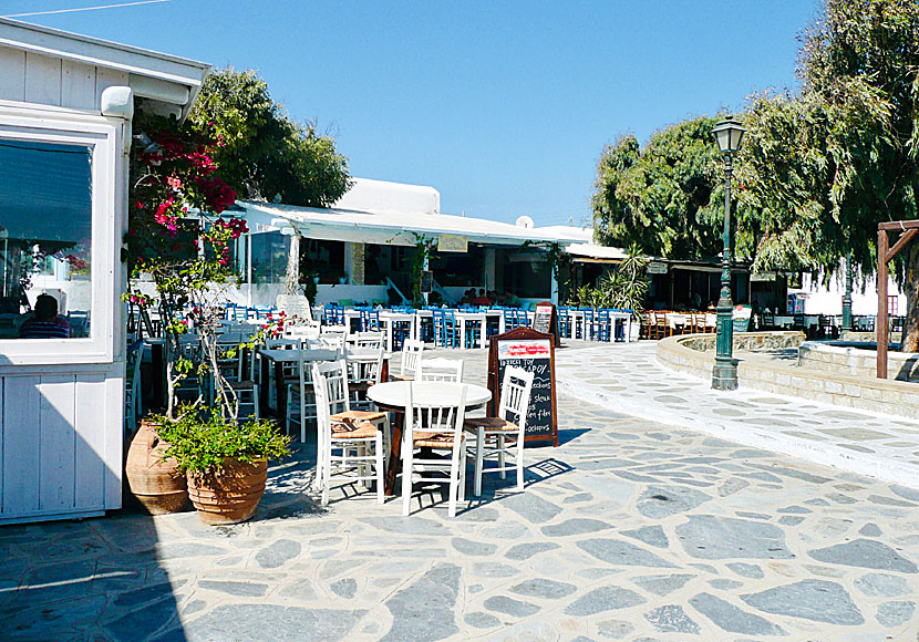 The village of Ano Mera on Mykonos in the Cyclades.