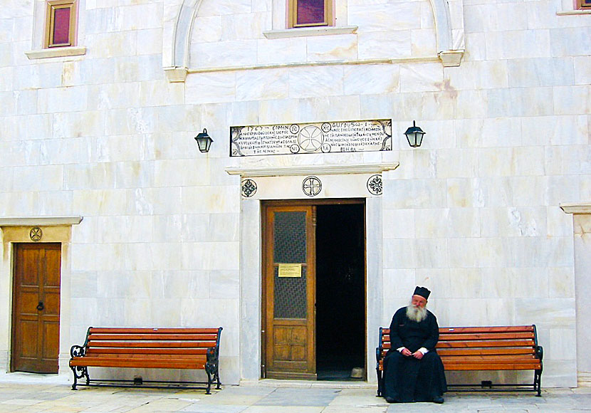 Panagia Tourliani Monastery in Ano Mera on Mykonos.