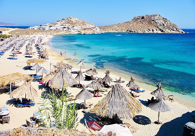 Agia Anna beach on Mykonos in the Cyclades.