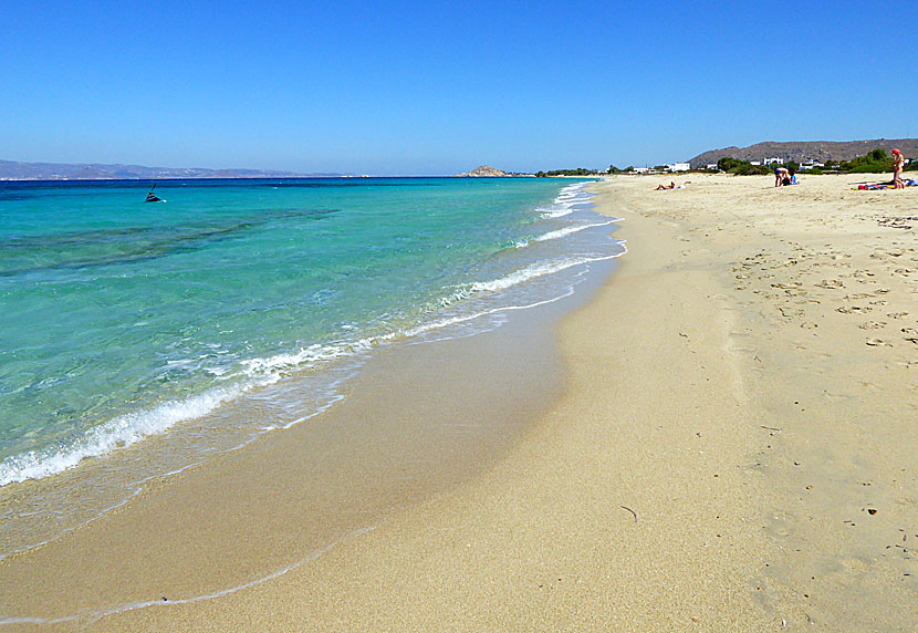 The best beaches on Naxos. Glyfada beach.