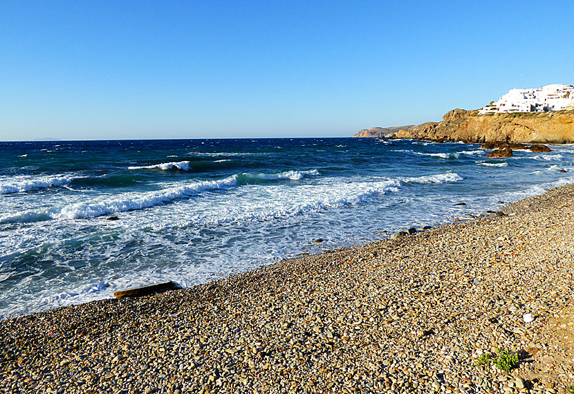 The best beaches on Naxos. Grotta beach.