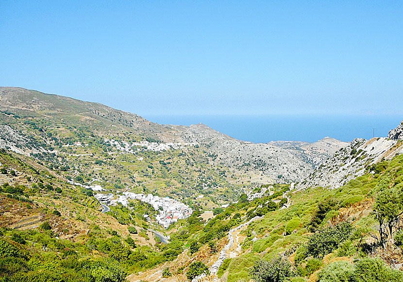 Don't miss the villages of Skado and Koronos when you travel to Lionas beach on Naxos.