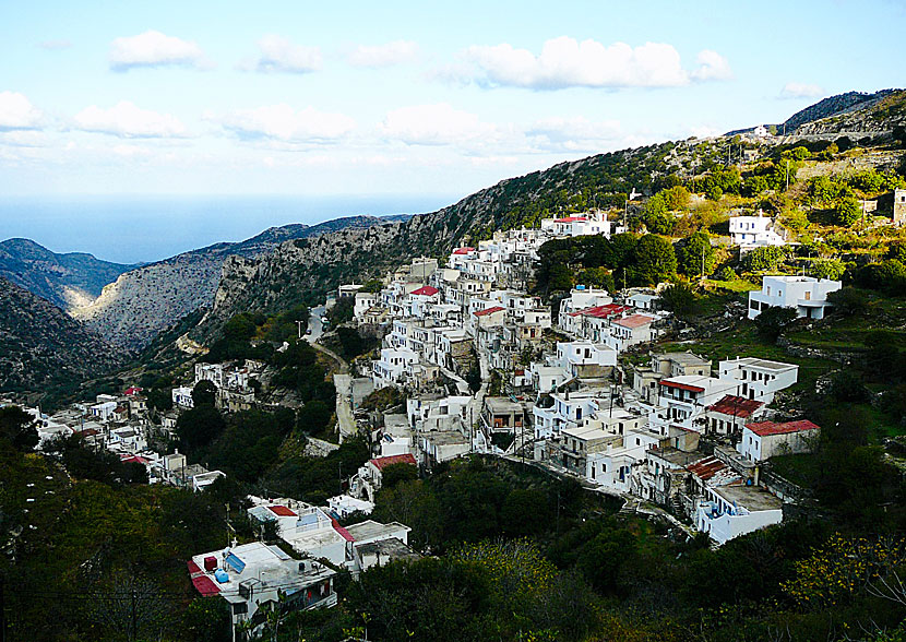 The very nice village of Koronos on Naxos.