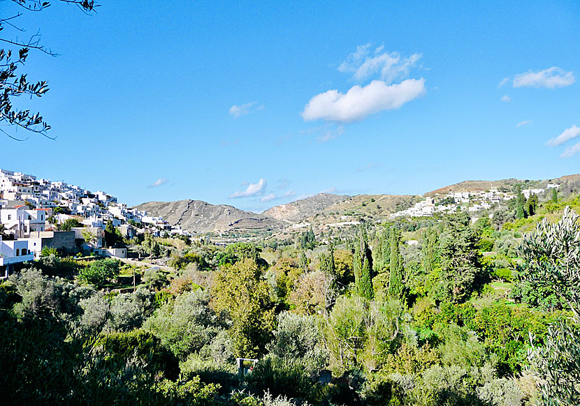 The beautiful valley between the villages of Melanes and Kourounochori in Naxos.