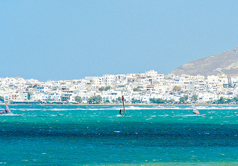 Laguna is one of several popular windsurfing beaches on Naxos, the most popular being Mikri Vigla