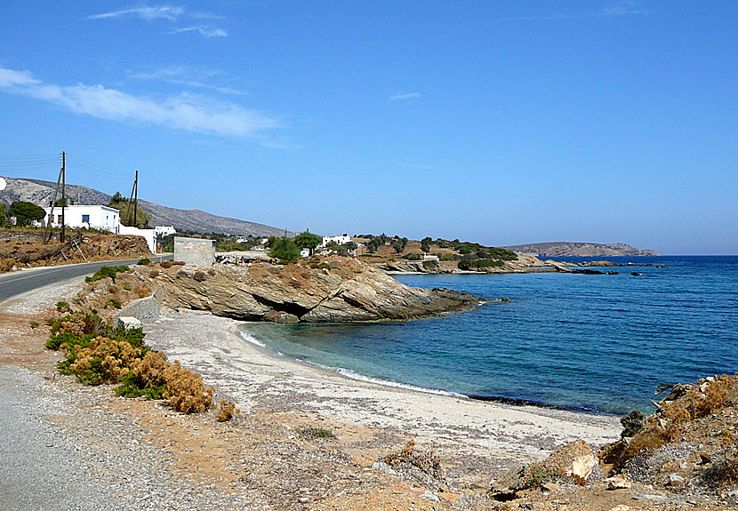 The best beaches on Naxos. Ligaridia beach.