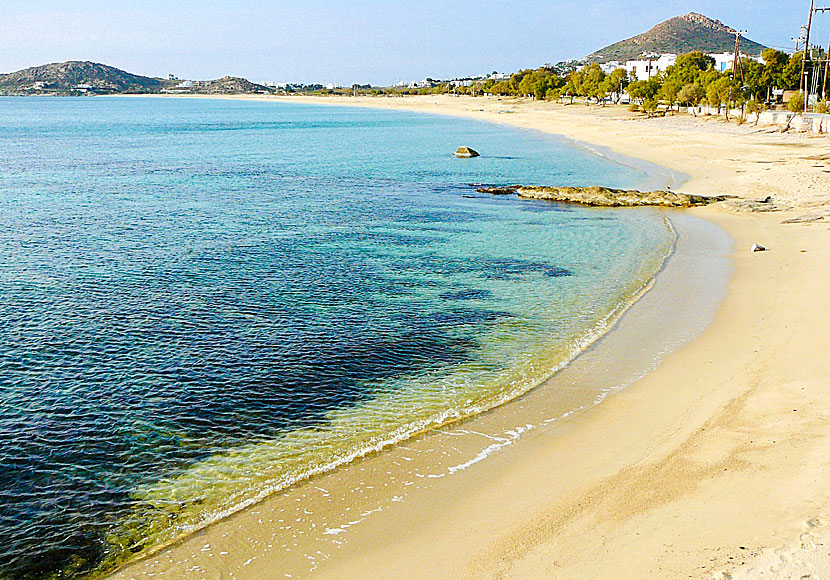 Agios Prokopios beach on Naxos.