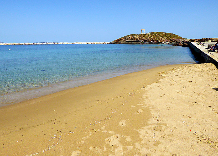 The best beaches on Naxos. Chora beach.