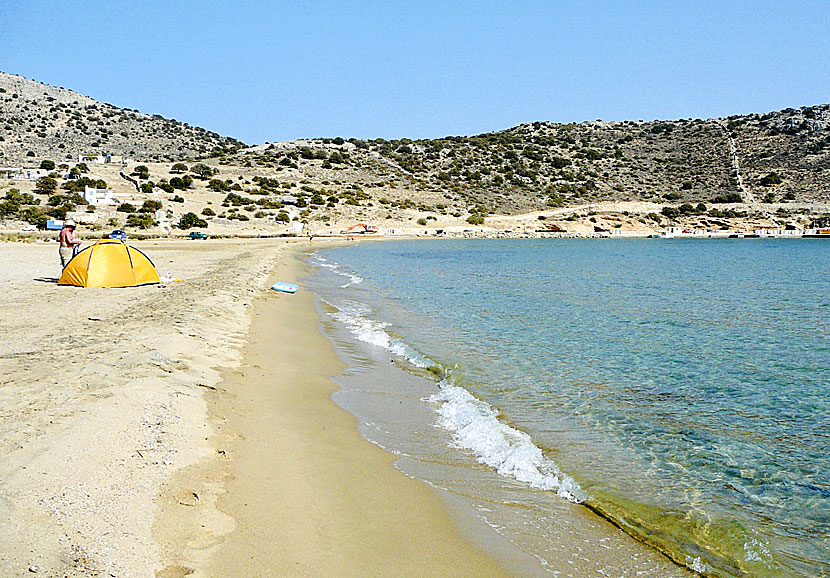The best beaches on Naxos. Kalados beach.