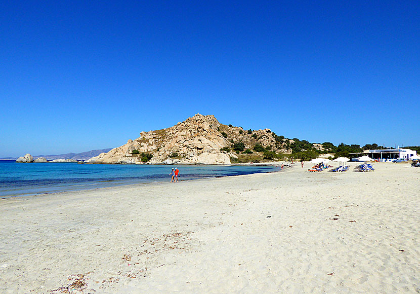 The best beaches on Naxos. Cape Kouroupia beach.