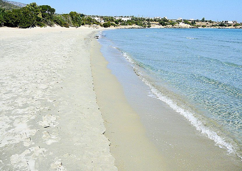 The best beaches on Naxos. Psili Ammos beach.