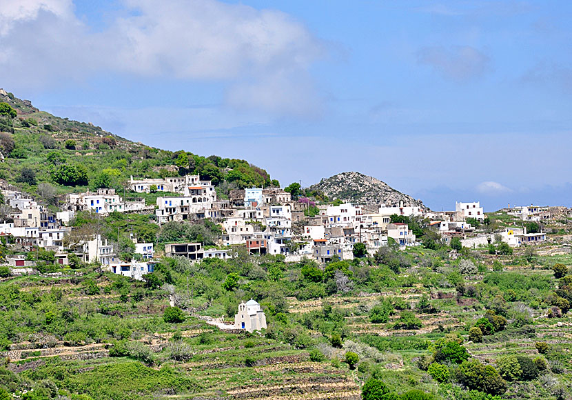The mountain village of Skado on Naxos second highest mountain with its 999 meters above sea level
