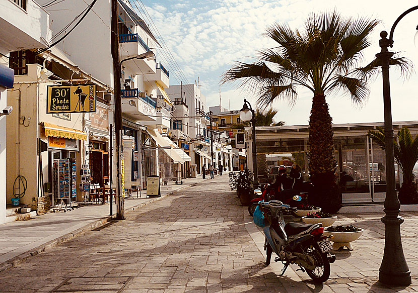 Naxos town in October.