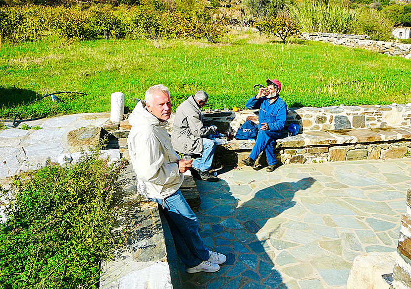 Local cheeses from Naxos in Greece.