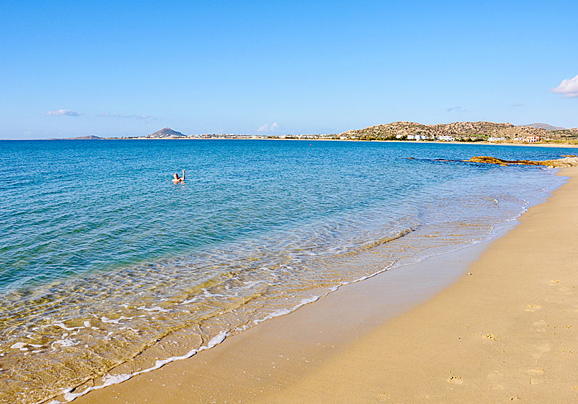 Can you swim on Naxos in November? How many degrees is it in the water?