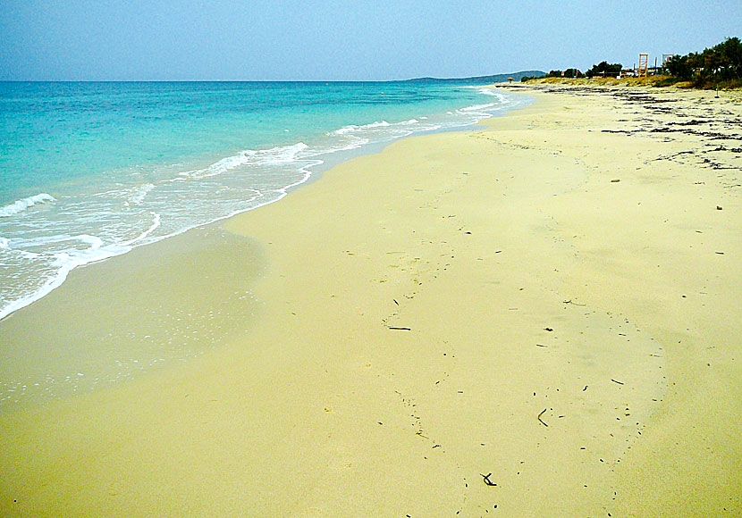 Plaka beach on Naxos in November.