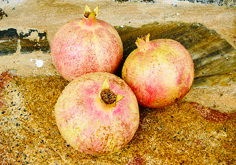 Pomegranates from Greece.