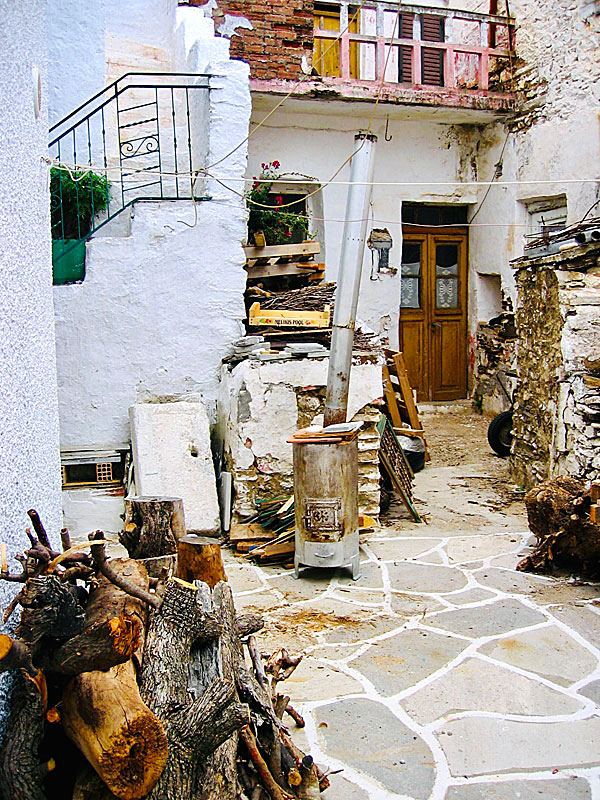 Homemade raki in Koronos on Naxos.