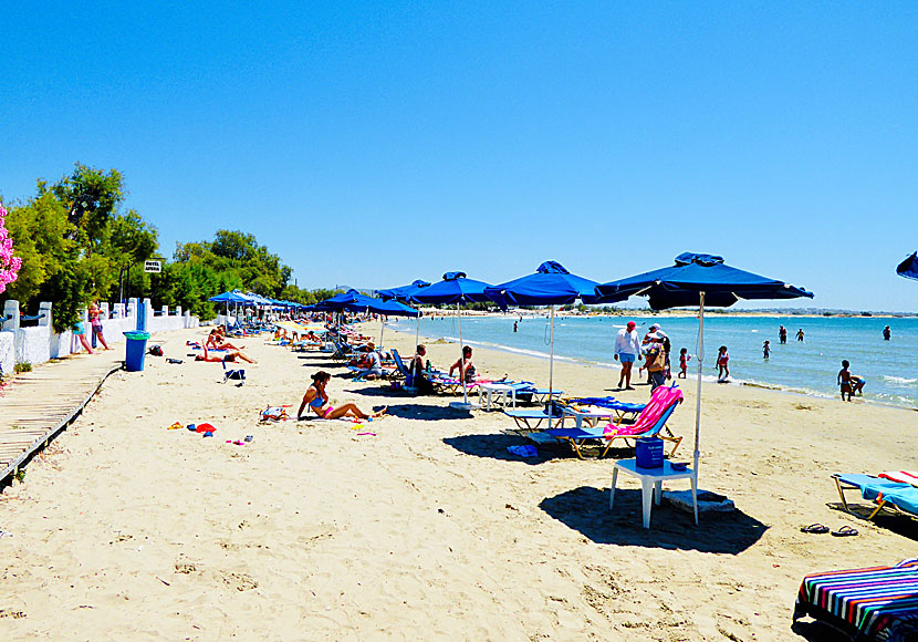 Agios Georgios beach and Saint George beach on Naxos in the Cyclades.