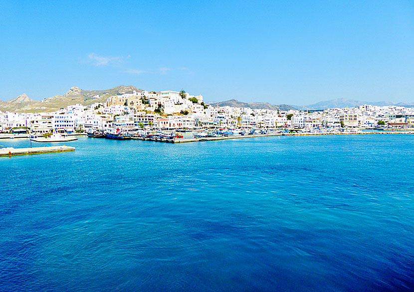 The port of Naxos is one of the busiest in all of Greece.