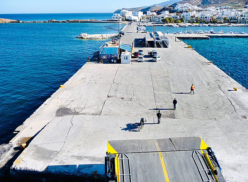 The port of Naxos town.