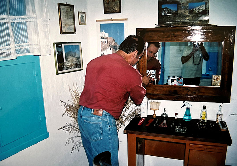 Before, there were barbers in every village in Greece.