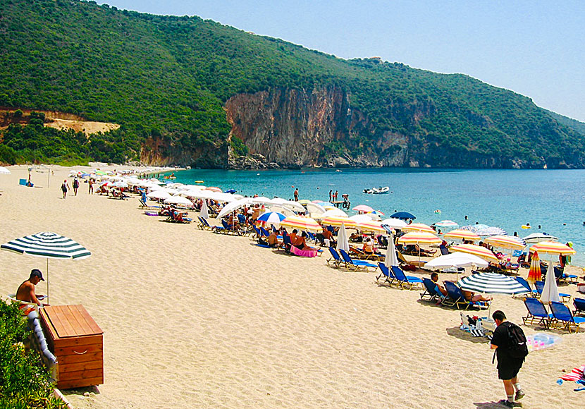 Restaurant Coral on Lichnos beach in Parga.