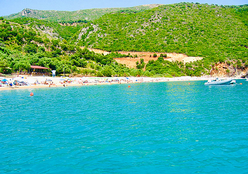 Snorkeling at Lichnos beach.