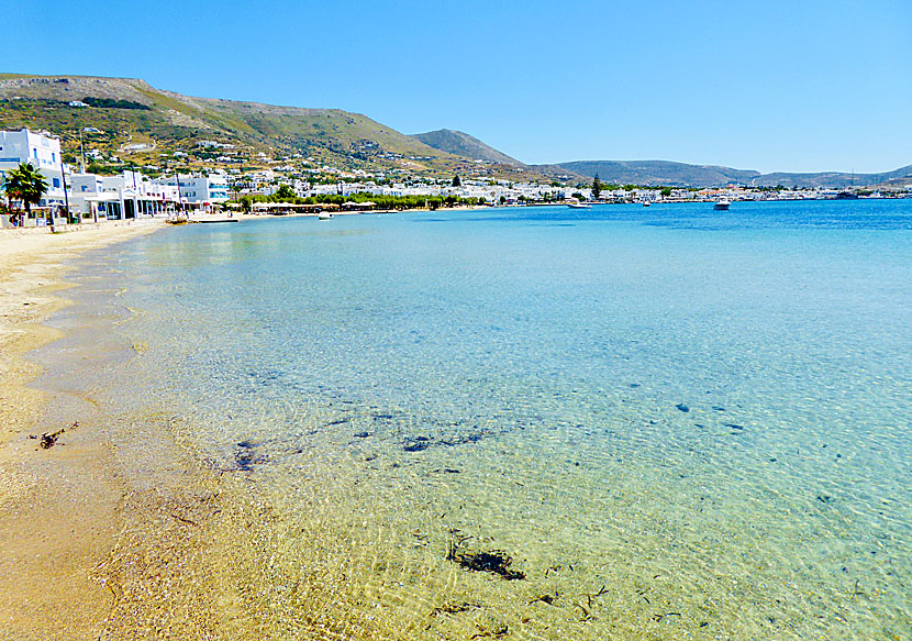Livadia beach is one of many child-friendly beaches on Paros.