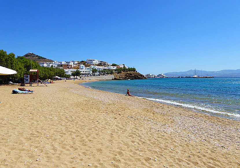 Logaras beach near Piso Livadi on Paros in Greece.