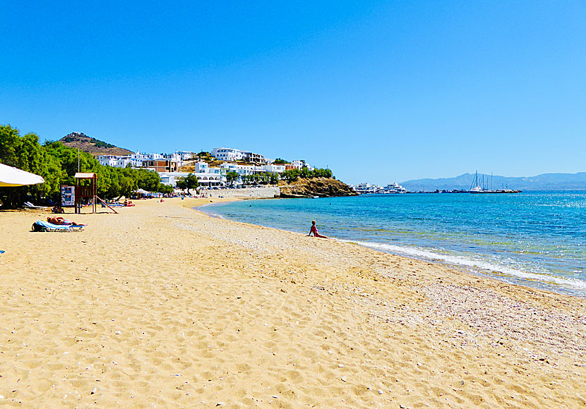 Logaras beach near Piso Livadi on Paros in Greece.