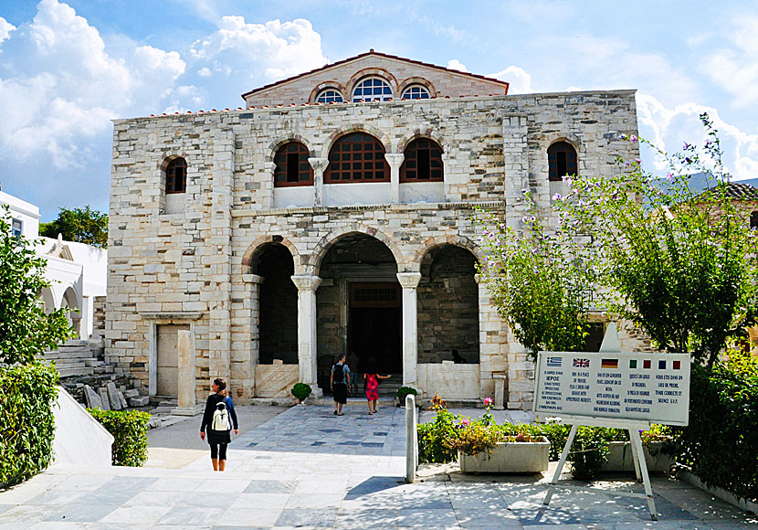 The Church of One Hundred Door in Parikia on Paros.