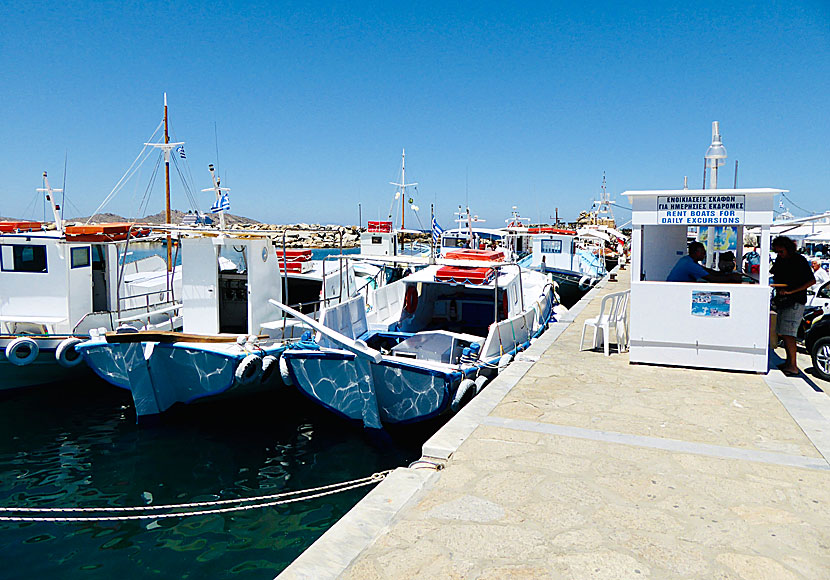 The beach boat station in Naoussa. Paros.