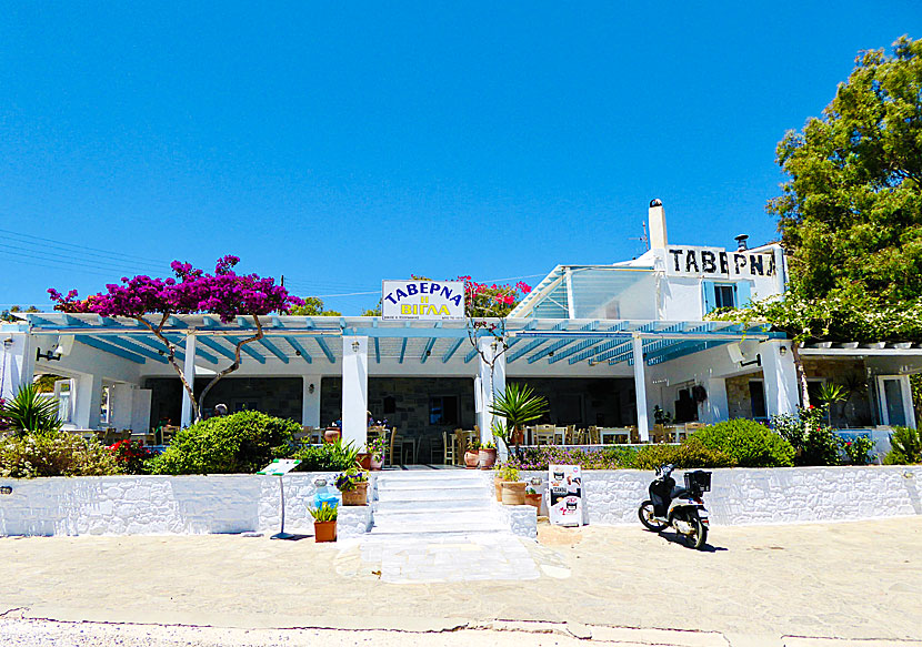 Taverna Vigla above Kolymbithres beach on Paros.