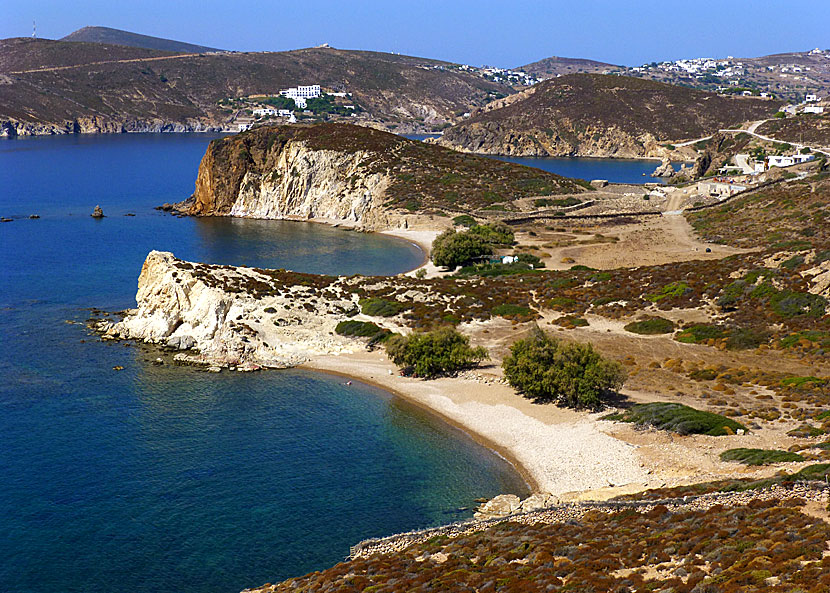 The best beaches on Patmos. Didymes beach.