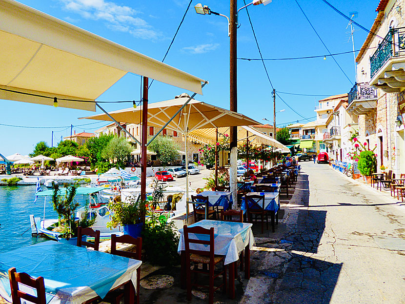 The cozy fishing village of Agios Nikolaos in Mani in the Peloponnese.
