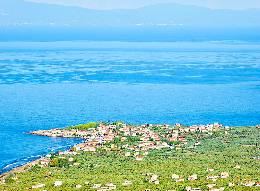 Agios Nikolaos seen from the small village of Platsa in the Peloponnese.