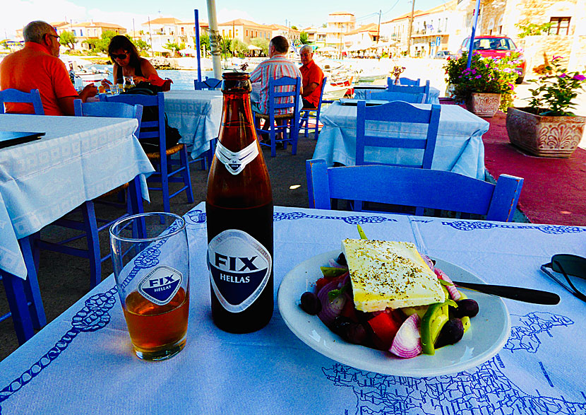 The restaurants in Agios Nikolaos are known for their good Greek food. Many of them serve fresh fish.