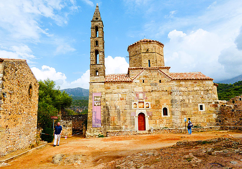 Agios Spyridon church in Old Kardamili in southern Peloponnese.