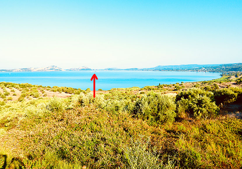 There is a lighthouse on the tiny island of Chelonaki in Navarino Bay.
