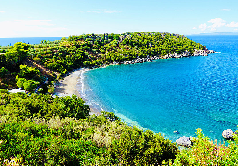 Delfinia beach near Kardamili in the Peloponnese.