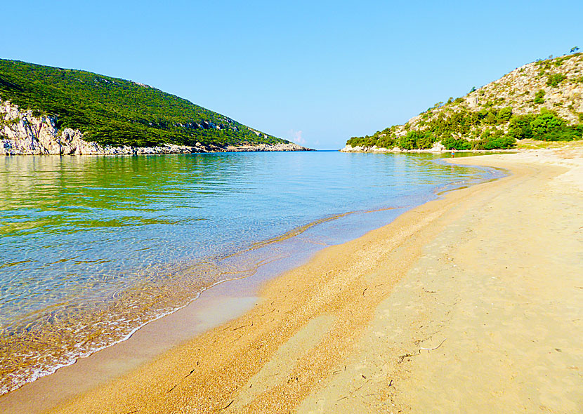 Divari beach in the Gialova lagoon on the Peloponnese.